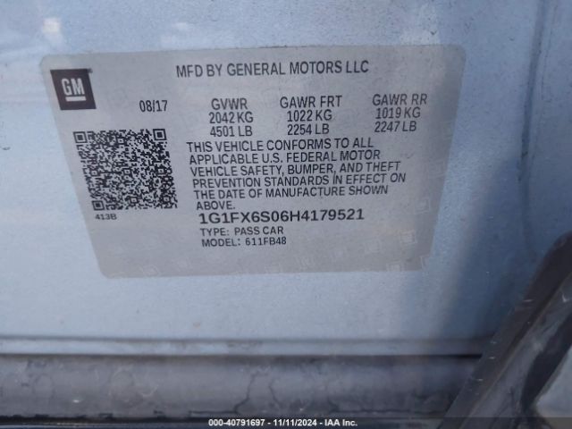 Photo 8 VIN: 1G1FX6S06H4179521 - CHEVROLET BOLT EV 