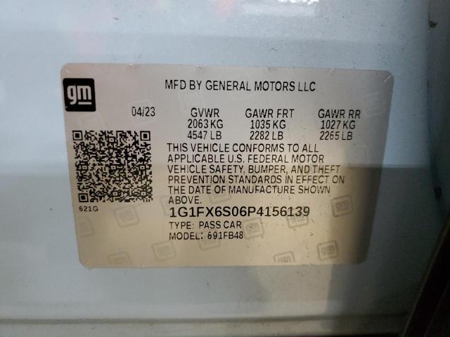 Photo 11 VIN: 1G1FX6S06P4156139 - CHEVROLET BOLT EV 2L 