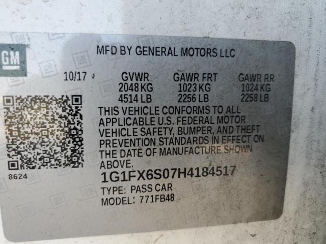 Photo 11 VIN: 1G1FX6S07H4184517 - CHEVROLET BOLT EV 