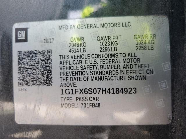 Photo 9 VIN: 1G1FX6S07H4184923 - CHEVROLET BOLT EV PR 