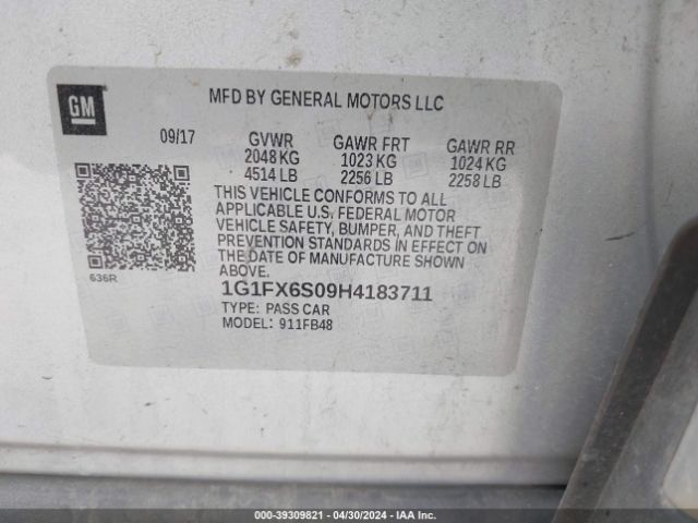 Photo 8 VIN: 1G1FX6S09H4183711 - CHEVROLET BOLT EV 