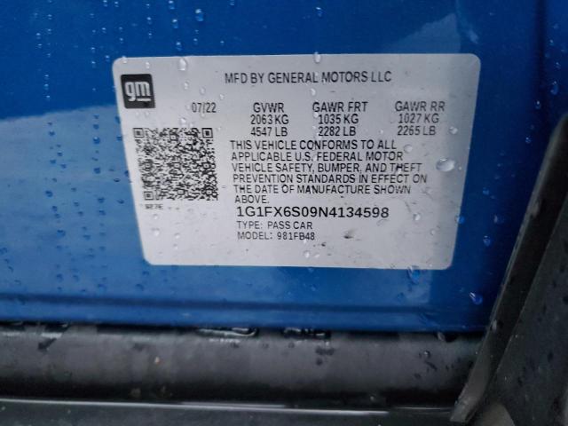 Photo 11 VIN: 1G1FX6S09N4134598 - CHEVROLET BOLT EV 2L 