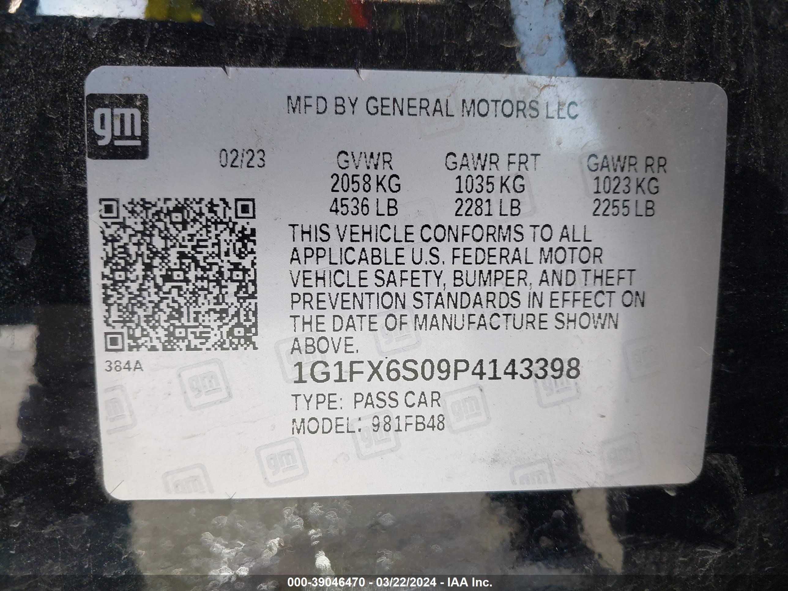 Photo 8 VIN: 1G1FX6S09P4143398 - CHEVROLET BOLT EUV 