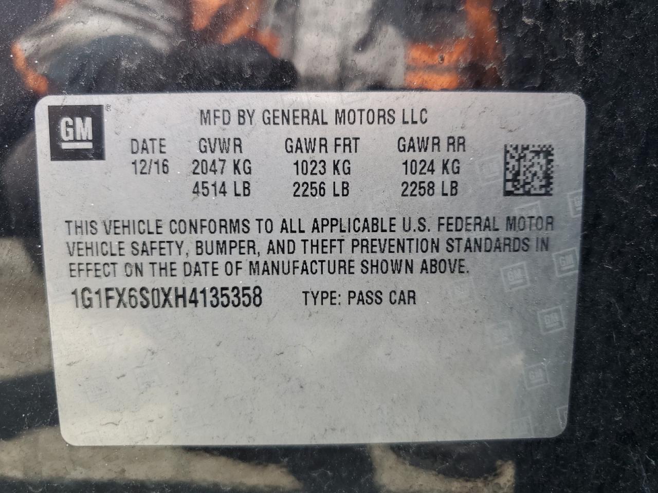 Photo 11 VIN: 1G1FX6S0XH4135358 - CHEVROLET BOLT 