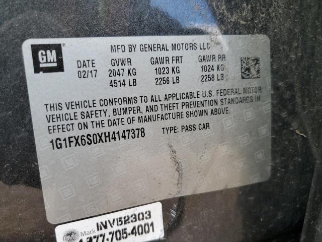 Photo 12 VIN: 1G1FX6S0XH4147378 - CHEVROLET BOLT EV PR 
