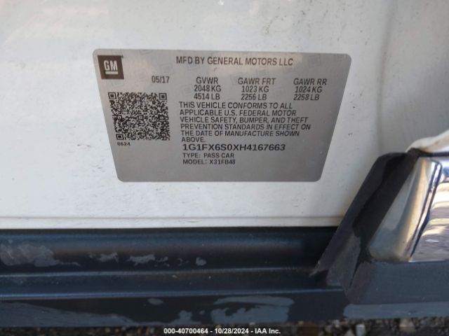 Photo 8 VIN: 1G1FX6S0XH4167663 - CHEVROLET BOLT EV 