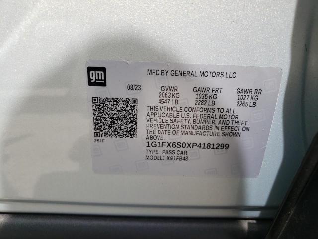 Photo 11 VIN: 1G1FX6S0XP4181299 - CHEVROLET BOLT EV 2L 