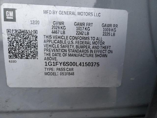 Photo 11 VIN: 1G1FY6S00L4150375 - CHEVROLET BOLT 