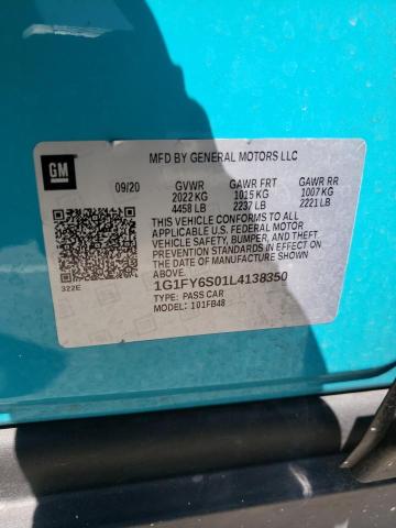 Photo 11 VIN: 1G1FY6S01L4138350 - CHEVROLET BOLT EV LT 