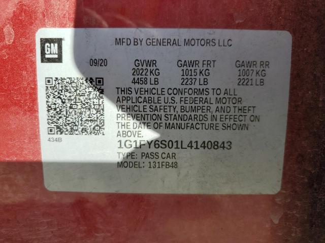 Photo 11 VIN: 1G1FY6S01L4140843 - CHEVROLET BOLT EV LT 