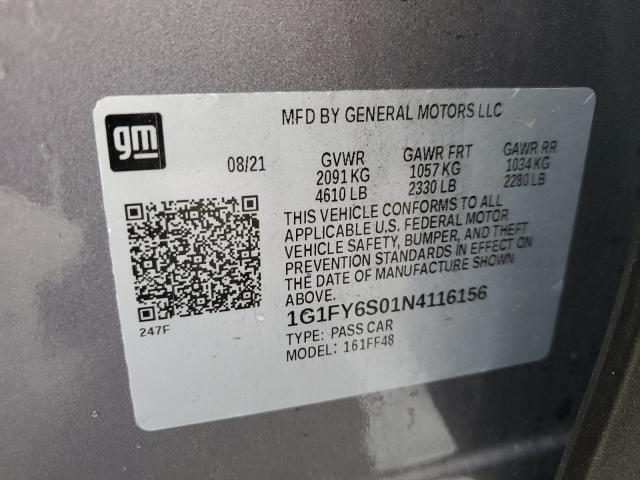 Photo 12 VIN: 1G1FY6S01N4116156 - CHEVROLET BOLT EUV 