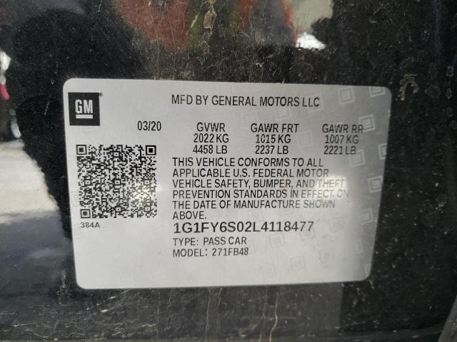 Photo 12 VIN: 1G1FY6S02L4118477 - CHEVROLET BOLT EV LT 