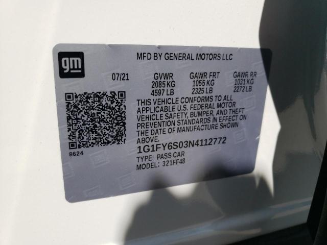 Photo 9 VIN: 1G1FY6S03N4112772 - CHEVROLET BOLT EUV L 