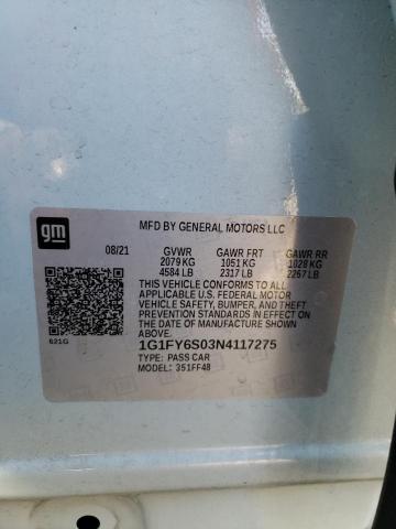 Photo 11 VIN: 1G1FY6S03N4117275 - CHEVROLET BOLT 