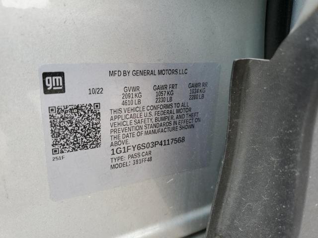 Photo 11 VIN: 1G1FY6S03P4117568 - CHEVROLET BOLT EUV 