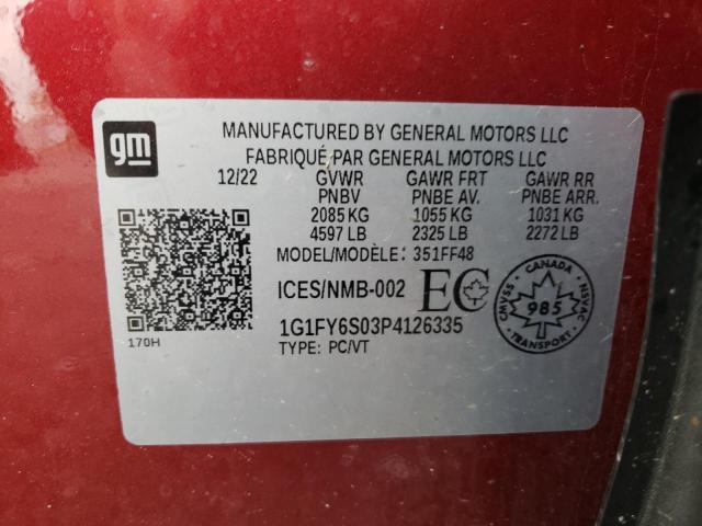 Photo 12 VIN: 1G1FY6S03P4126335 - CHEVROLET BOLT 