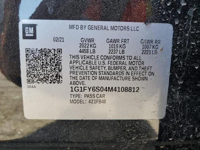 Photo 11 VIN: 1G1FY6S04M4108812 - CHEVROLET BOLT EV LT 