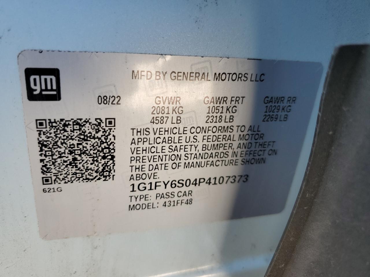 Photo 13 VIN: 1G1FY6S04P4107373 - CHEVROLET BOLT 