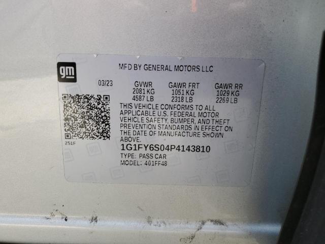 Photo 12 VIN: 1G1FY6S04P4143810 - CHEVROLET BOLT EUV L 