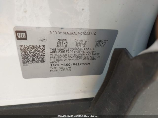 Photo 8 VIN: 1G1FY6S04P4178248 - CHEVROLET BOLT EUV 