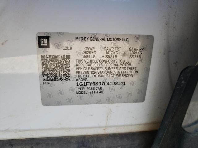 Photo 9 VIN: 1G1FY6S07L4108141 - CHEVROLET BOLT EV LT 