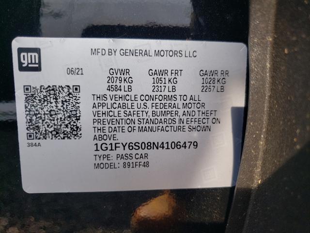 Photo 9 VIN: 1G1FY6S08N4106479 - CHEVROLET BOLT EV 