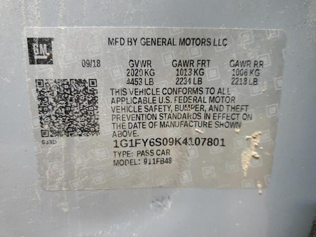 Photo 11 VIN: 1G1FY6S09K4107801 - CHEVROLET BOLT EV LT 