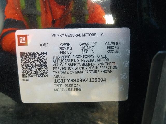 Photo 9 VIN: 1G1FY6S09K4135694 - CHEVROLET BOLT EV 