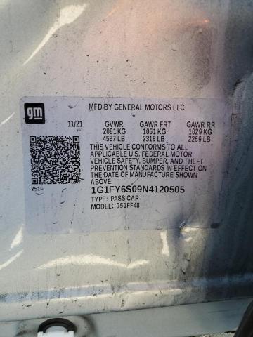 Photo 12 VIN: 1G1FY6S09N4120505 - CHEVROLET BOLT EUV L 