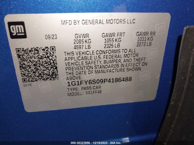 Photo 8 VIN: 1G1FY6S09P4186488 - CHEVROLET BOLT 