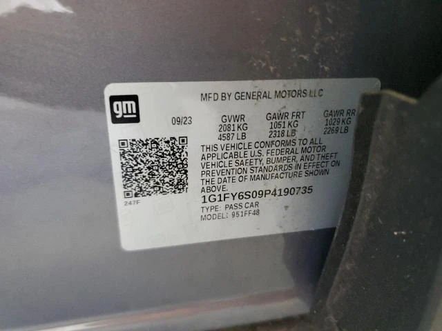 Photo 12 VIN: 1G1FY6S09P4190735 - CHEVROLET BOLT EUV L 