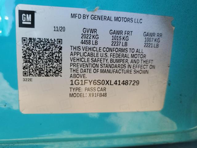 Photo 11 VIN: 1G1FY6S0XL4148729 - CHEVROLET BOLT EV LT 