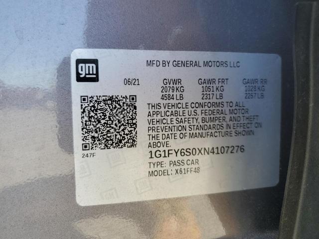 Photo 11 VIN: 1G1FY6S0XN4107276 - CHEVROLET BOLT EUV L 