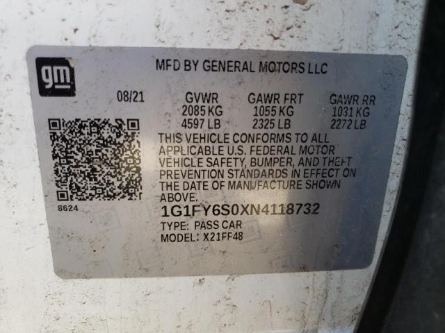 Photo 11 VIN: 1G1FY6S0XN4118732 - CHEVROLET BOLT EV 