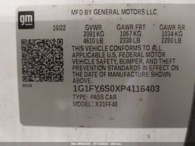 Photo 8 VIN: 1G1FY6S0XP4116403 - CHEVROLET BOLT EUV 