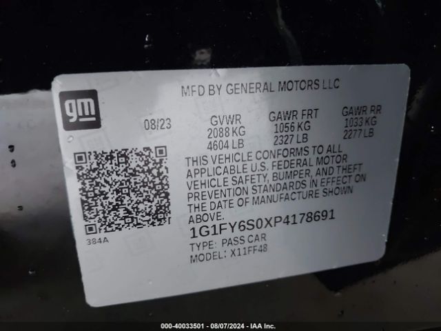 Photo 8 VIN: 1G1FY6S0XP4178691 - CHEVROLET BOLT EUV 