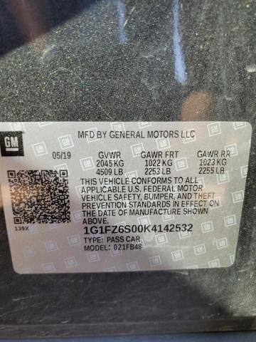 Photo 11 VIN: 1G1FZ6S00K4142532 - CHEVROLET BOLT EV PR 