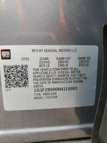 Photo 11 VIN: 1G1FZ6S00N4115593 - CHEVROLET BOLT EUV P 