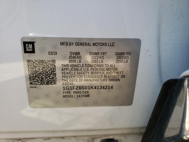 Photo 9 VIN: 1G1FZ6S01K4134214 - CHEVROLET BOLT EV PR 