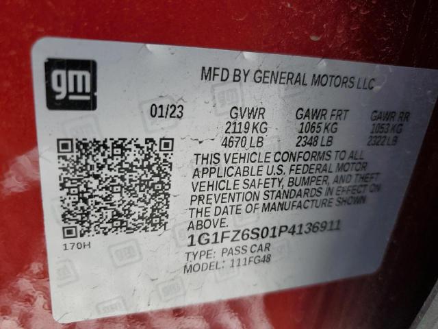 Photo 12 VIN: 1G1FZ6S01P4136911 - CHEVROLET BOLT EUV P 