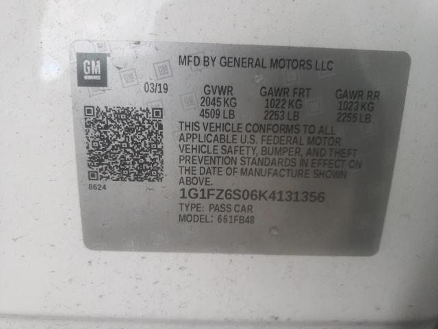 Photo 11 VIN: 1G1FZ6S06K4131356 - CHEVROLET BOLT EV 