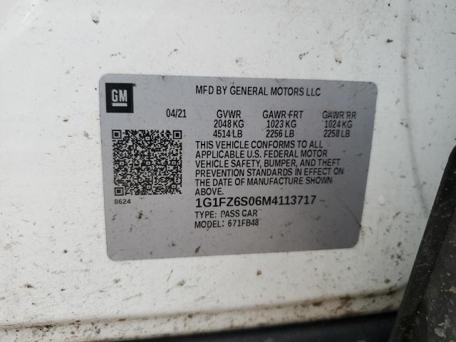 Photo 13 VIN: 1G1FZ6S06M4113717 - CHEVROLET BOLT EV PR 