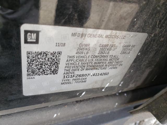 Photo 12 VIN: 1G1FZ6S07K4114260 - CHEVROLET BOLT EV PR 