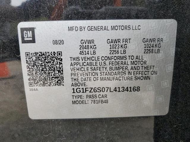 Photo 12 VIN: 1G1FZ6S07L4134168 - CHEVROLET BOLT EV PR 