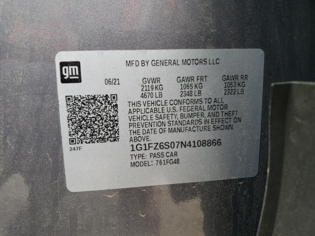 Photo 11 VIN: 1G1FZ6S07N4108866 - CHEVROLET BOLT EUV P 