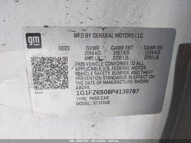 Photo 8 VIN: 1G1FZ6S08P4139787 - CHEVROLET BOLT EUV 