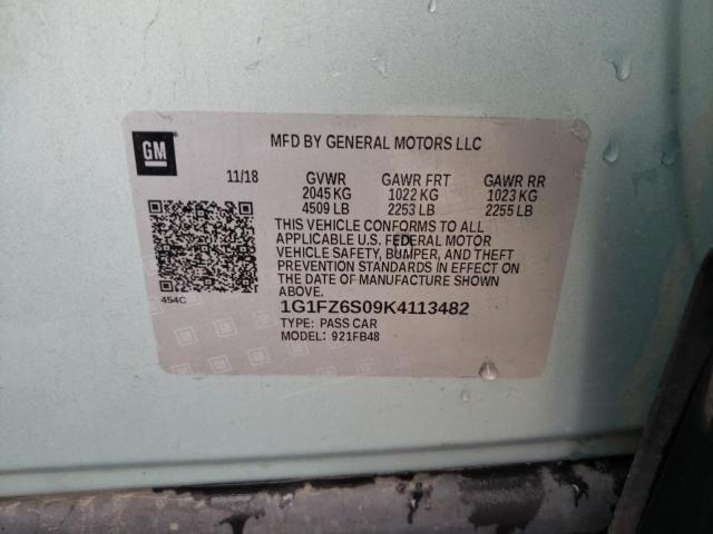 Photo 11 VIN: 1G1FZ6S09K4113482 - CHEVROLET BOLT EV 