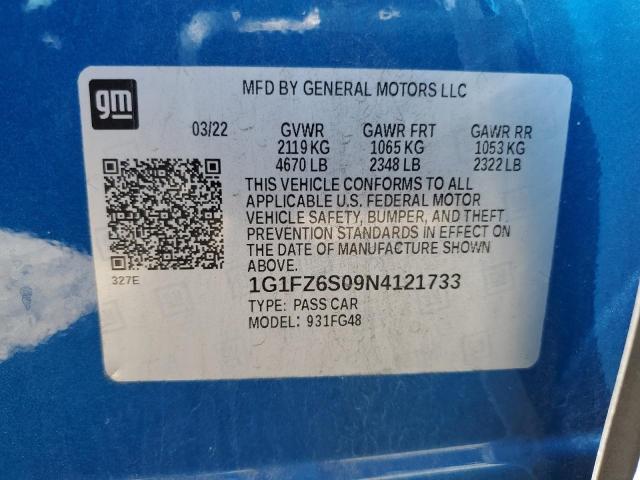 Photo 12 VIN: 1G1FZ6S09N4121733 - CHEVROLET BOLT EUV P 