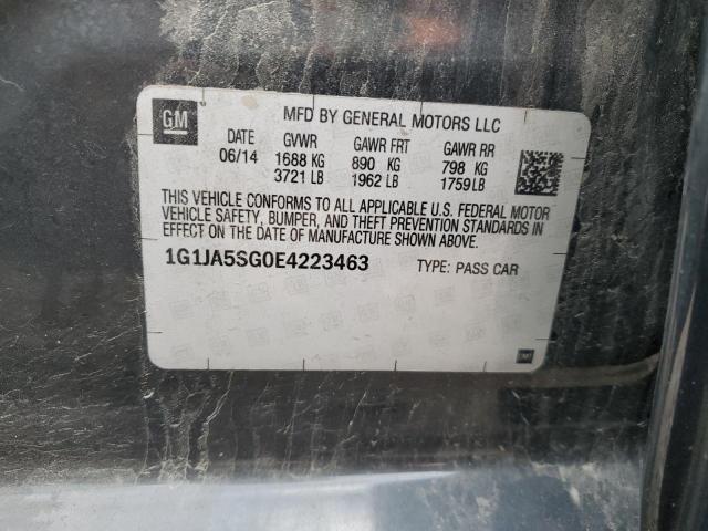 Photo 11 VIN: 1G1JA5SG0E4223463 - CHEVROLET SONIC LS 