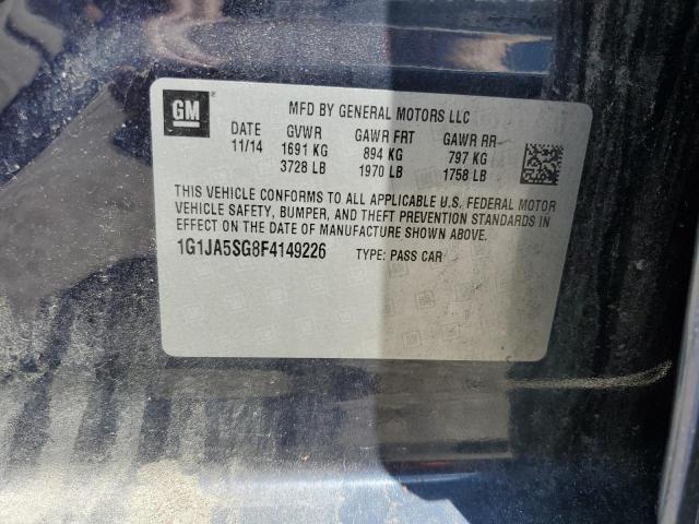 Photo 11 VIN: 1G1JA5SG8F4149226 - CHEVROLET SONIC 